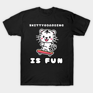 Cat Skittyboarding Is Fun T-Shirt